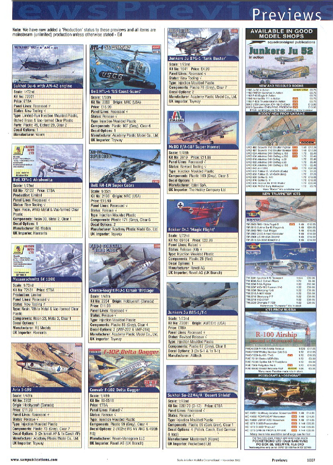 Scale Aviation Modeller International 2002-11